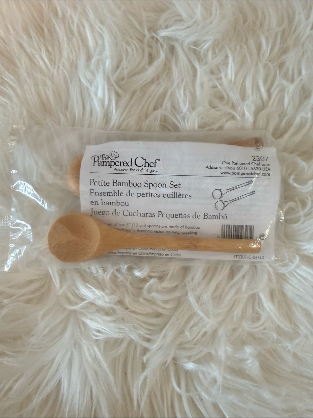 💫4/$25 • The Pampered Chef Petite Bamboo Spoon Set